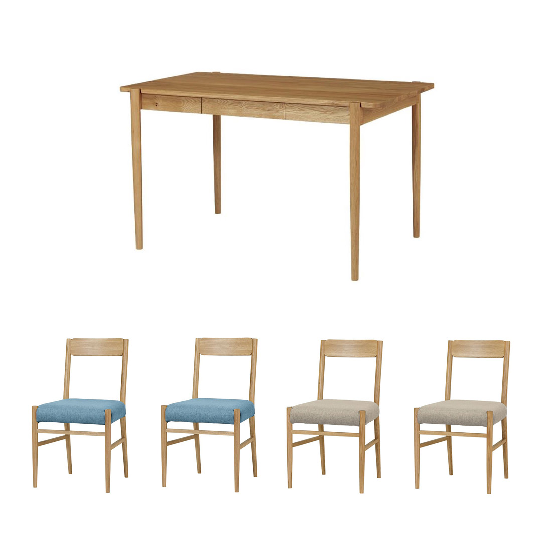 ライトブルー×ベージュ