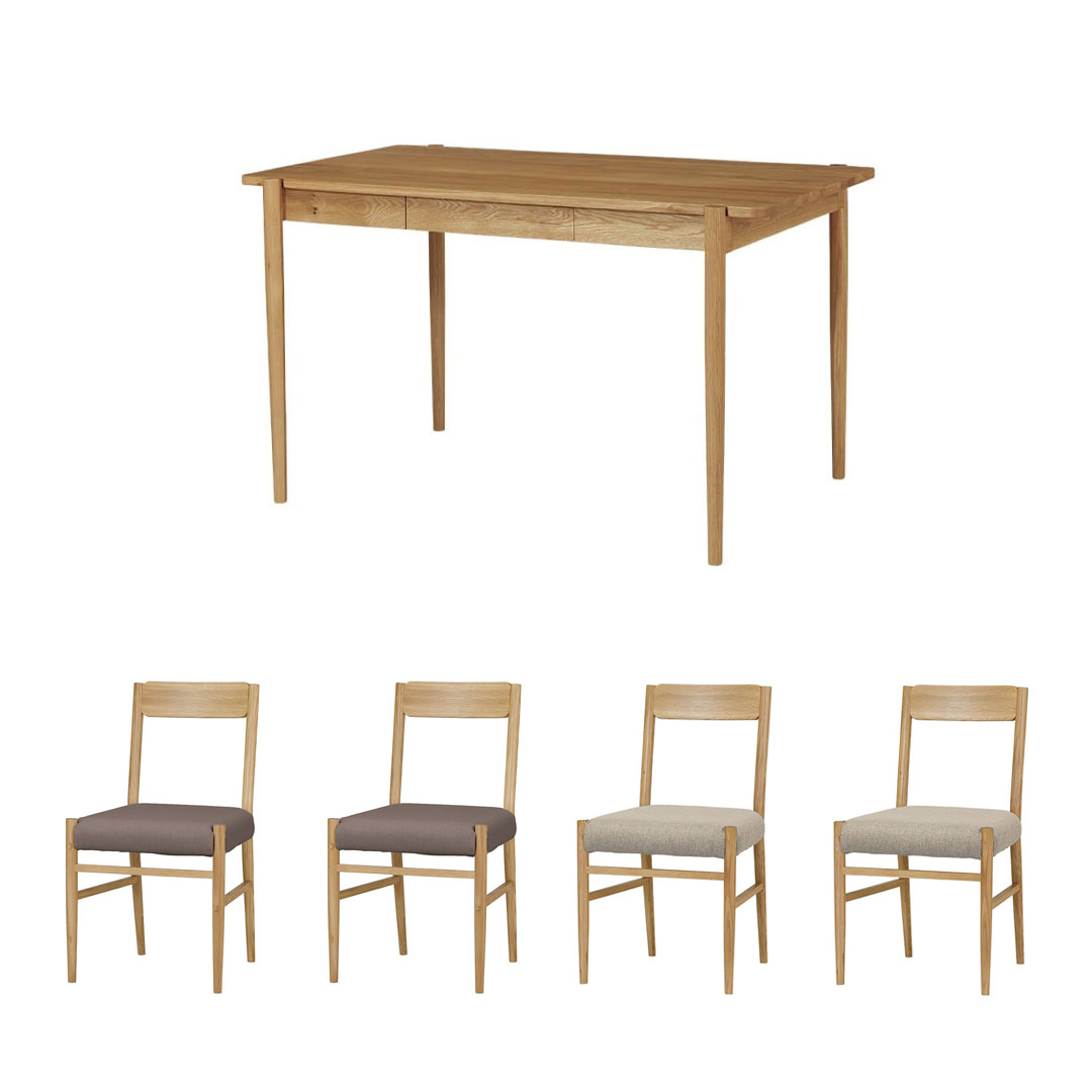 チャゴールグレー×ベージュ