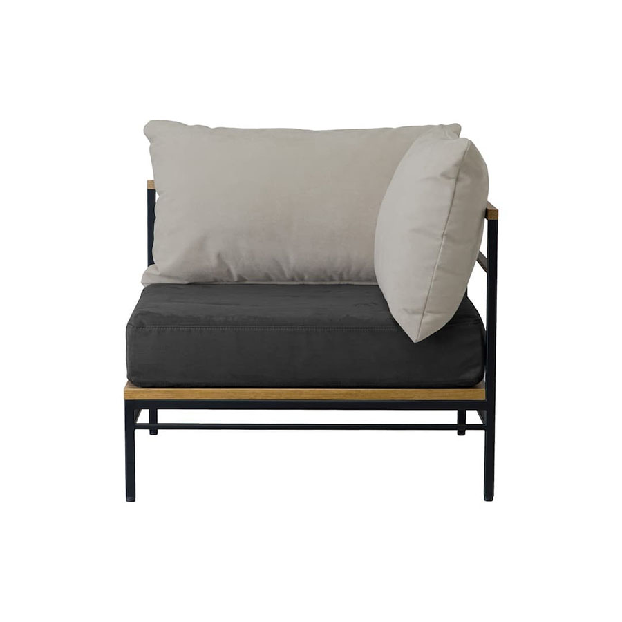 【ADRS】 カーラ ソファ コーナー ペット対応生地 ライトグレー