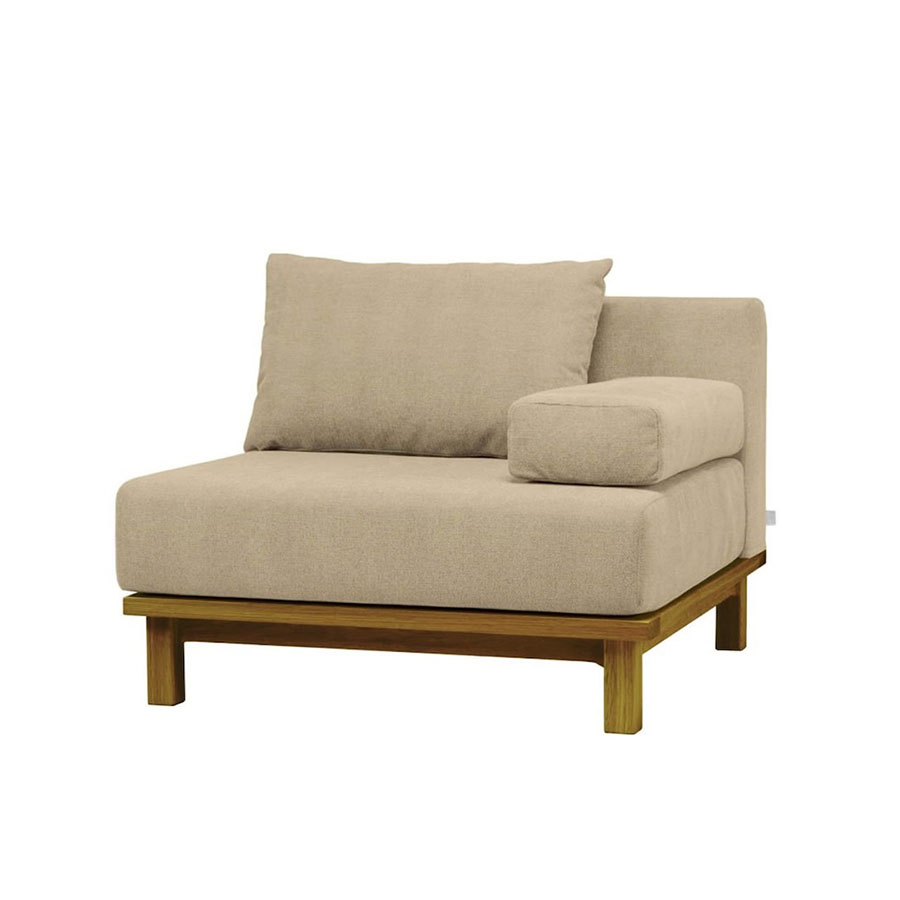 【SIEVE】 レクト ユニットソファ １人掛け ブラウンフレーム