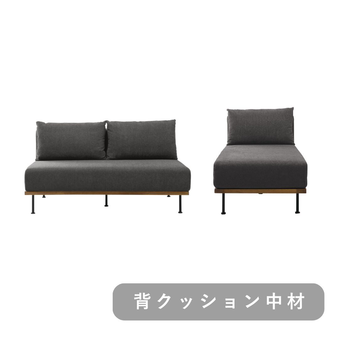 【ADRS】 モート ユニットソファ 専用 背クッション 中材