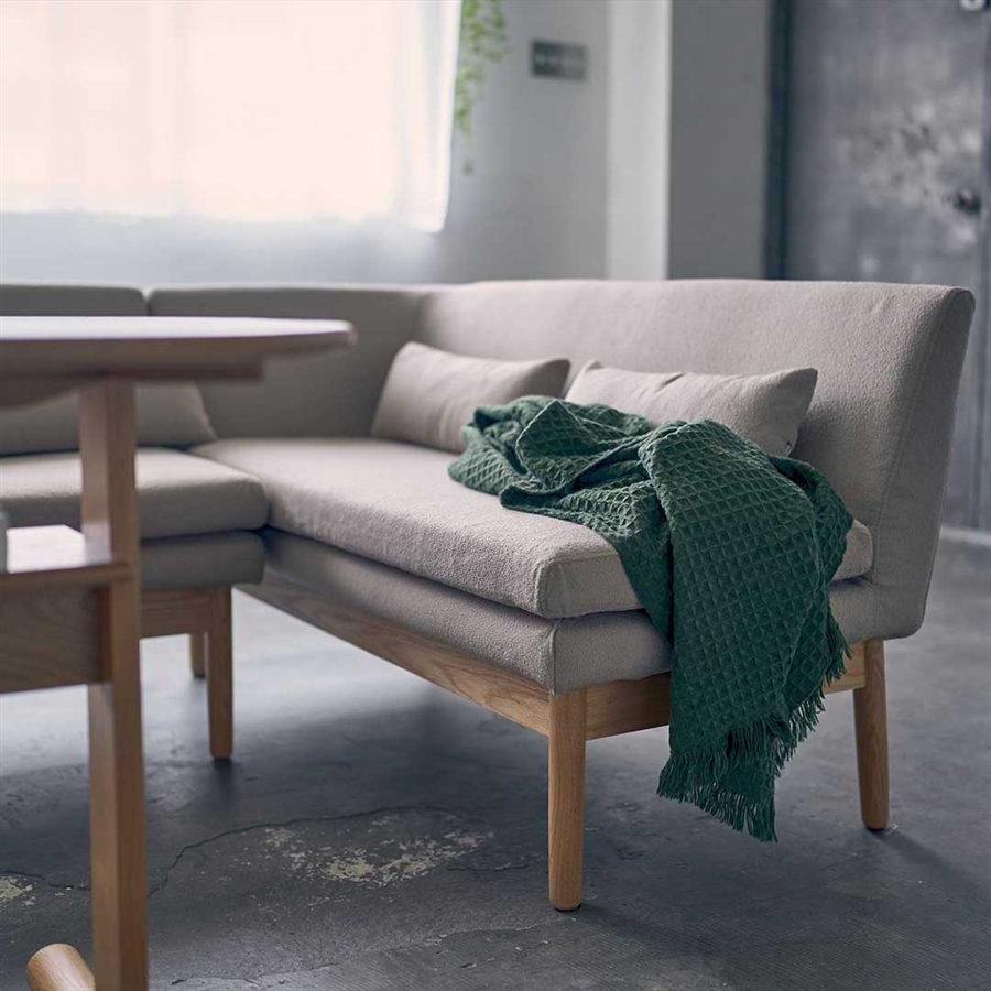 【SIEVE】ラウンドリビングダイニングソファ 右肘