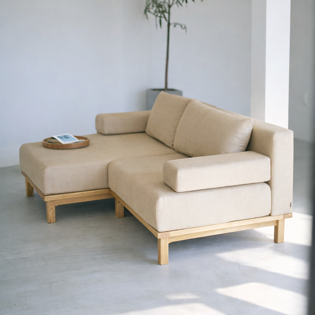 【SIEVE】レクト ユニットソファ カウチ3人掛け Mサイズ+ロング 幅200cm