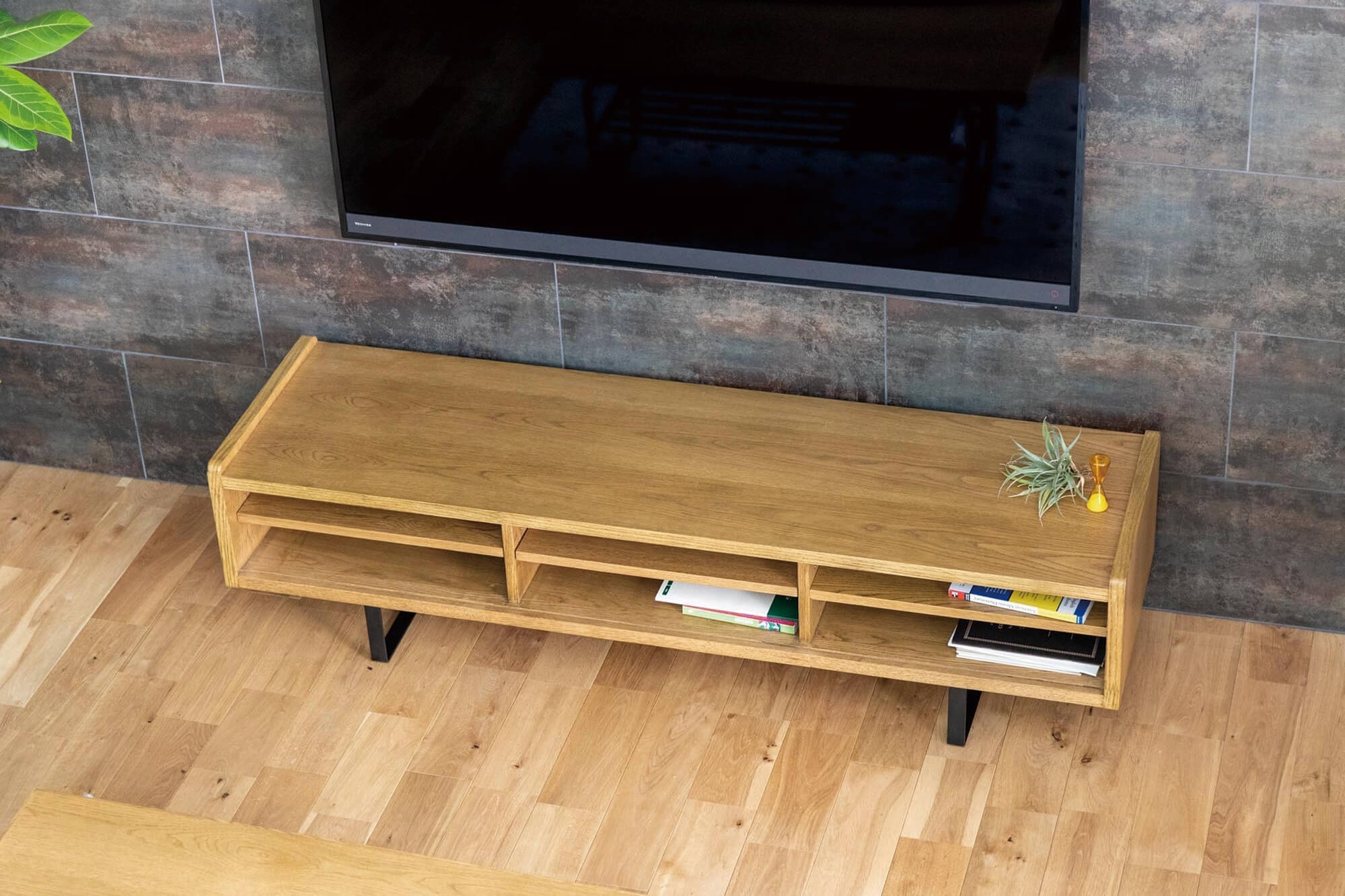 古びた図書館をイメージにしたADRSのテレビ台 ホリー テレビボード ナチュラル