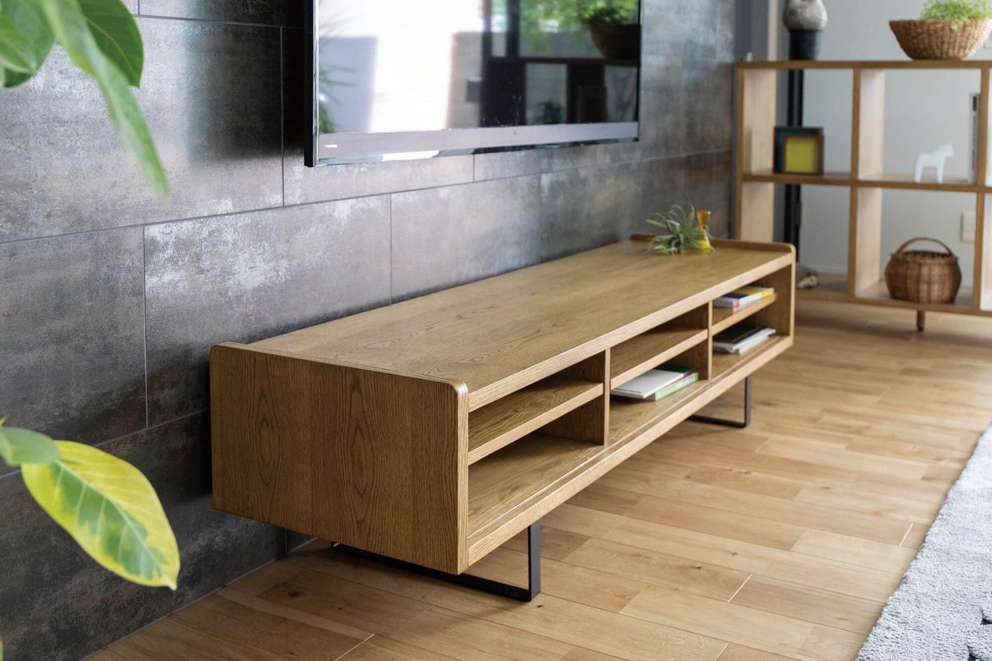 美しい木目が特徴的なADRSのテレビ台 ホリー テレビボード ナチュラル