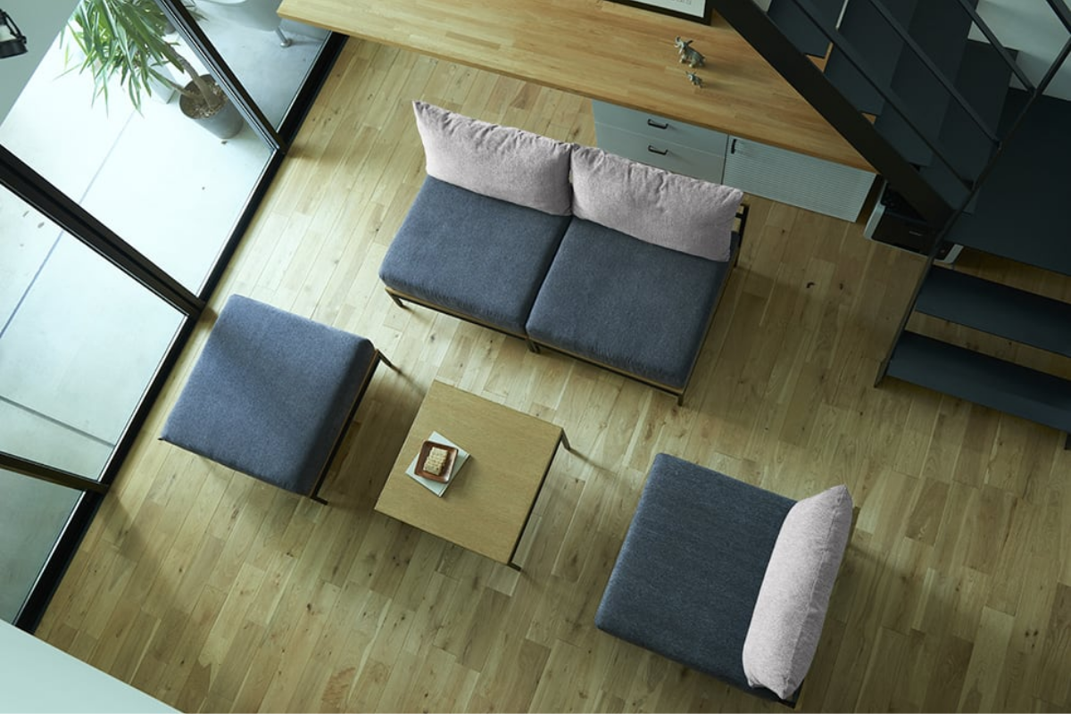 自由なレイアウトが様々なシーンに対応 ADRS カーラ ソファ 1人掛け ベージュ