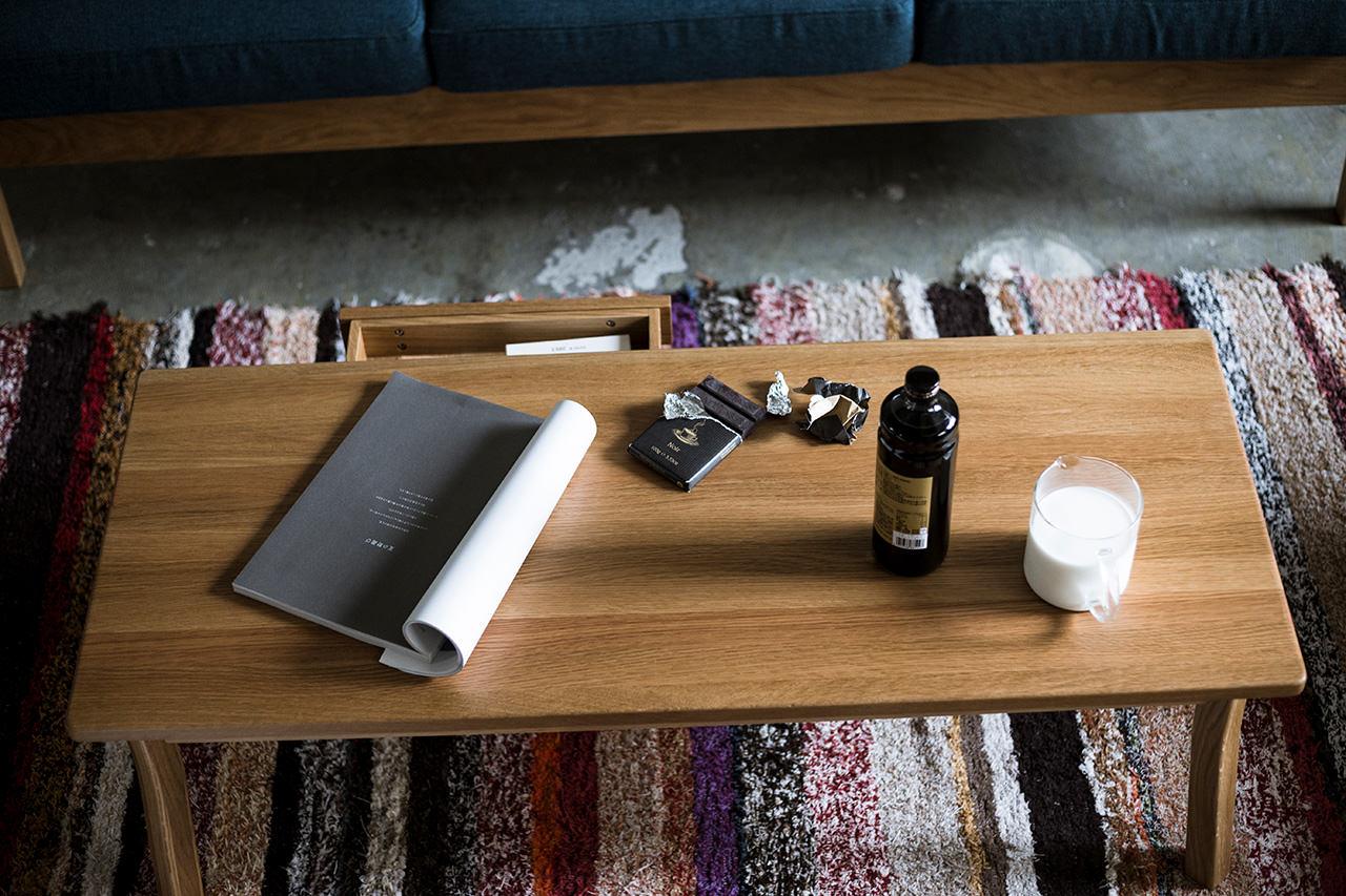 優しい雰囲気が特徴的な SIEVE マージ センターテーブル ナチュラル