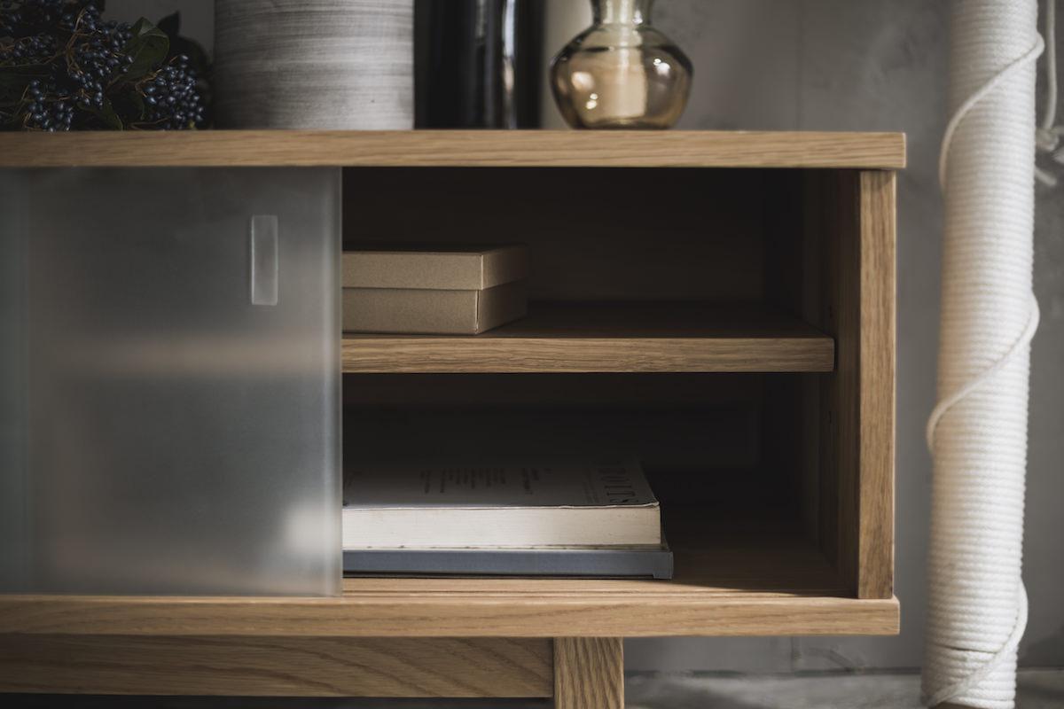 高さ調整可能な棚 SIEVE シュッツ ローボード ナチュラル