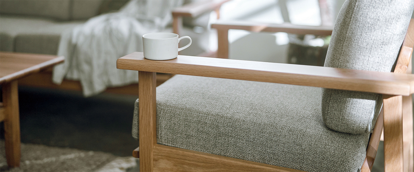 経年変化も楽しみな天然木 SIEVE パート ソファ 2人掛け ブラック