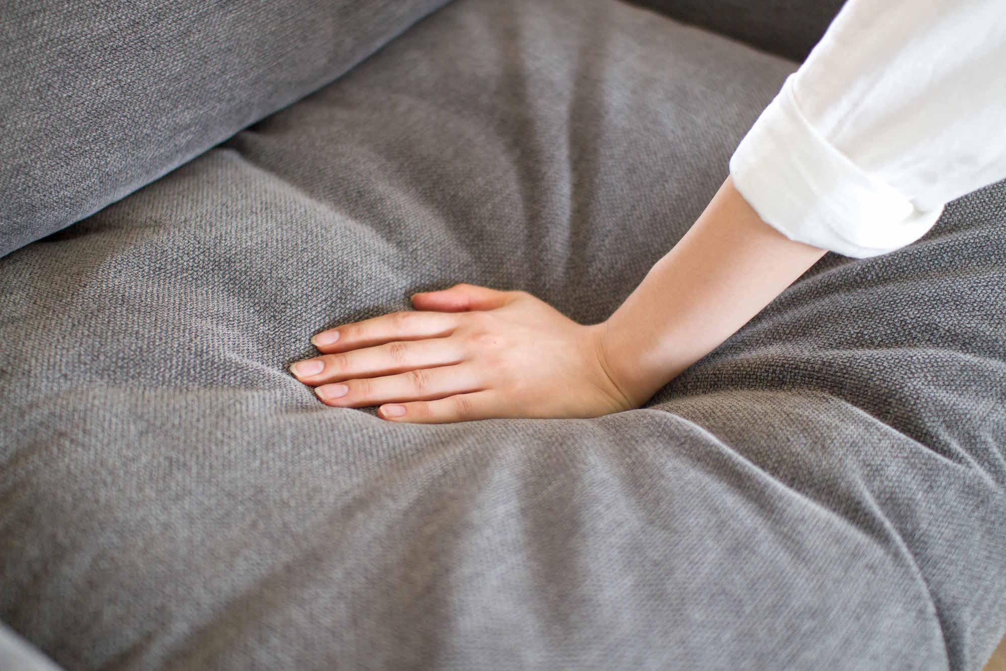 柔らかく優しい座り心地のソファ SIEVE バージュ ソファ 2人掛け ブルー