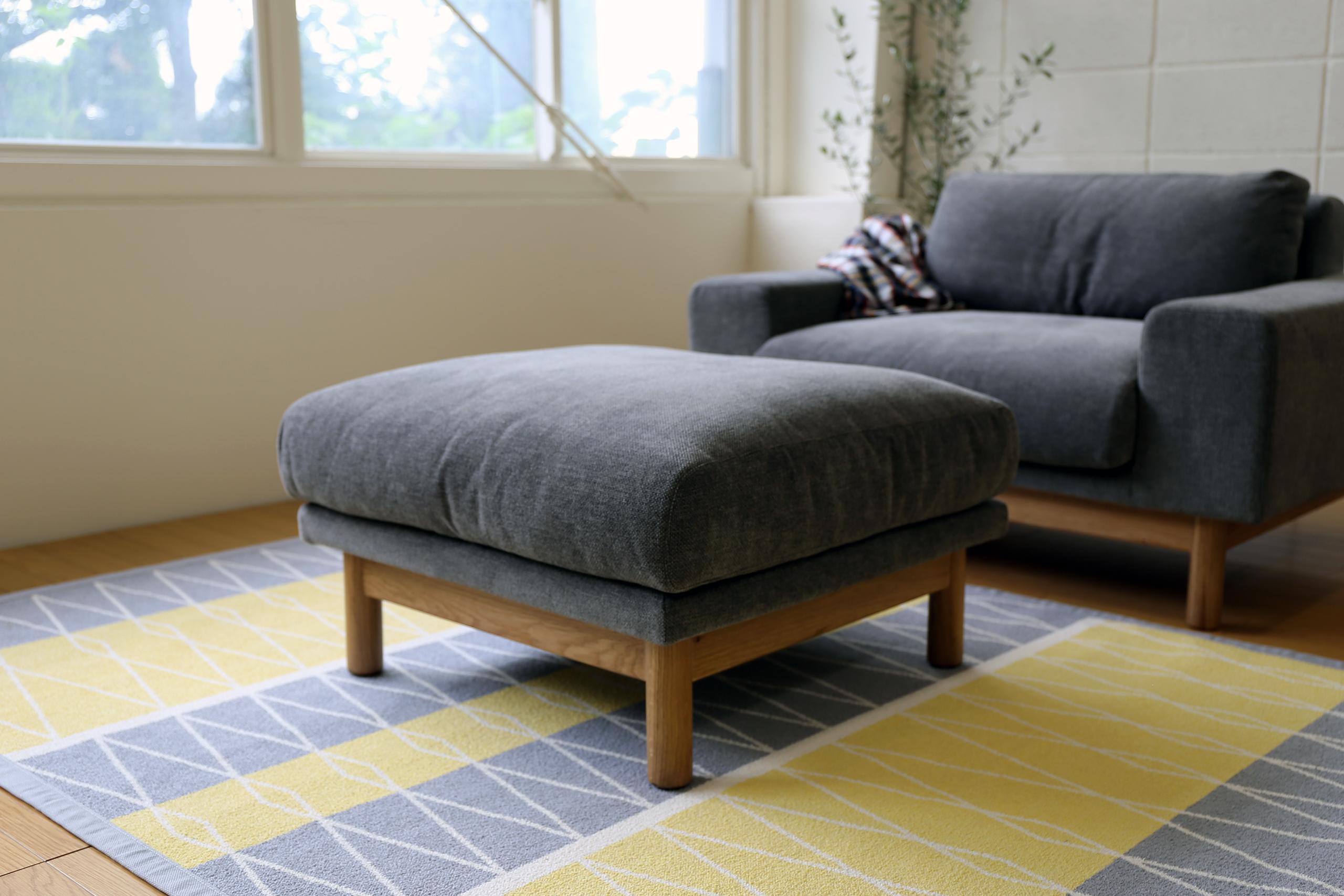 安定感のある雰囲気 SIEVE バージュ ソファ オットマン ベージュ