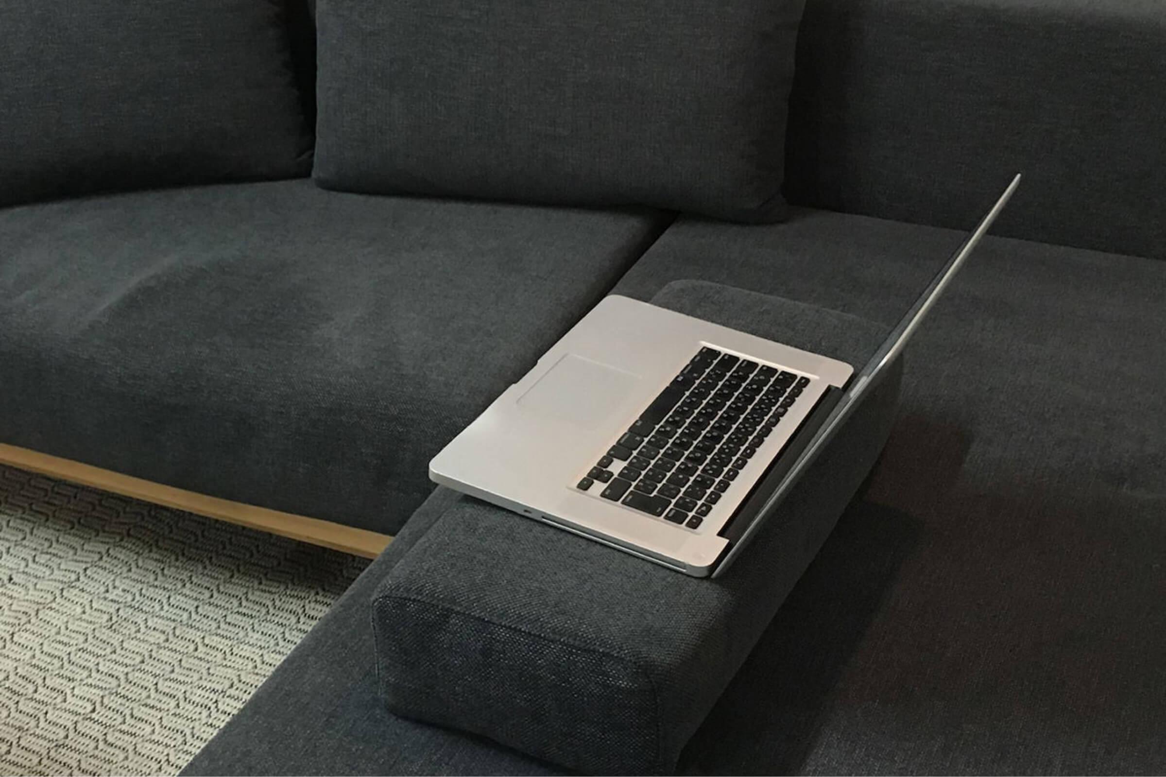 利便性の高い肘クッション SIEVE レクトユニットソファ 1人掛け グレー