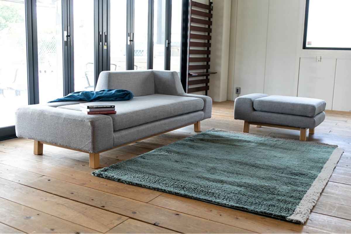 左右の背もたれは選択可能 シフトソファ オットマン ベージュ