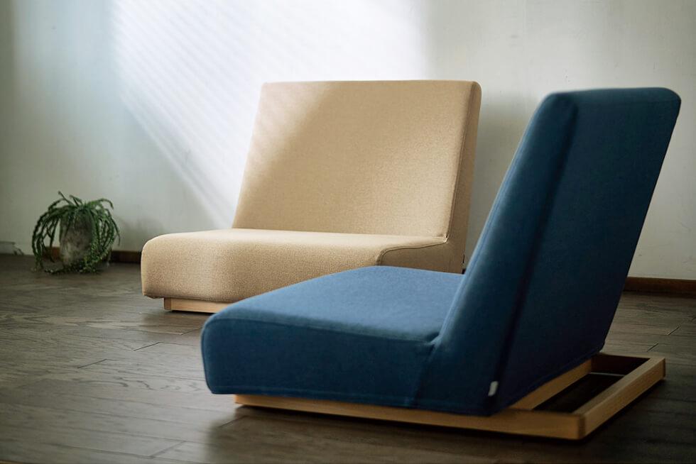 スタイリッシュなローソファ SIEVE フォームローソファ 1人掛け グレー