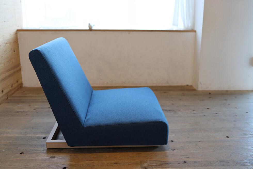 高品質なクッションを採用 SIEVE フォームローソファ 1人掛け グレー