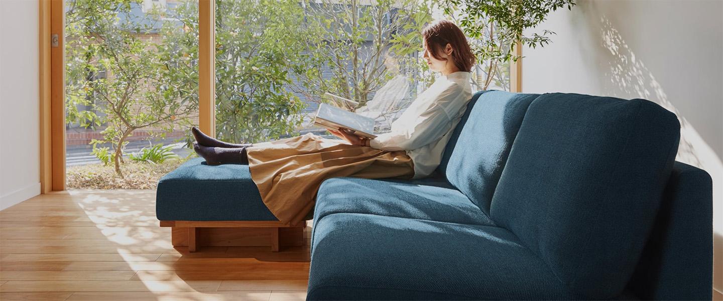 高品質なクッションを採用 SIEVE クロッシングソファ 1人掛け ベージュ