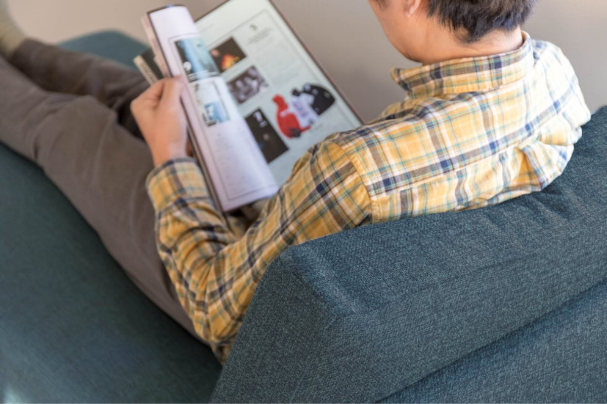 極上のリラックス体験ができる柔らかなクッション SIEVE クロッシングソファ 1人掛け ベージュ