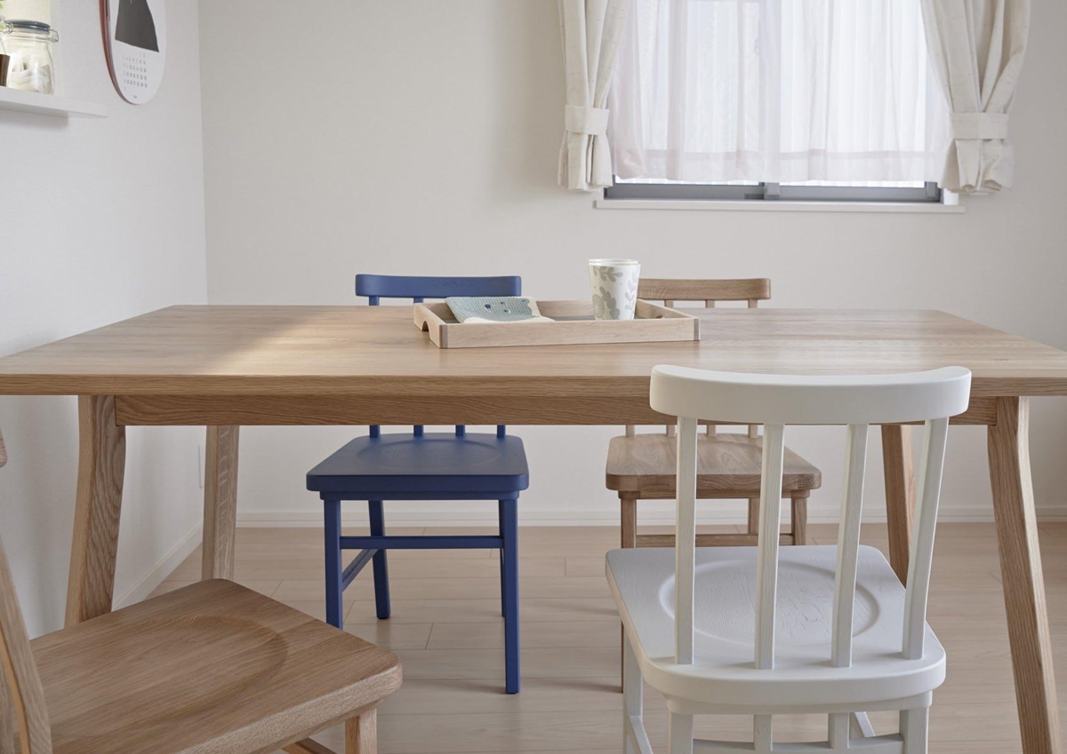 お部屋のご紹介 愛知県 W様 明るい雰囲気を作るSIEVE マージ ダイニングテーブル・チェア