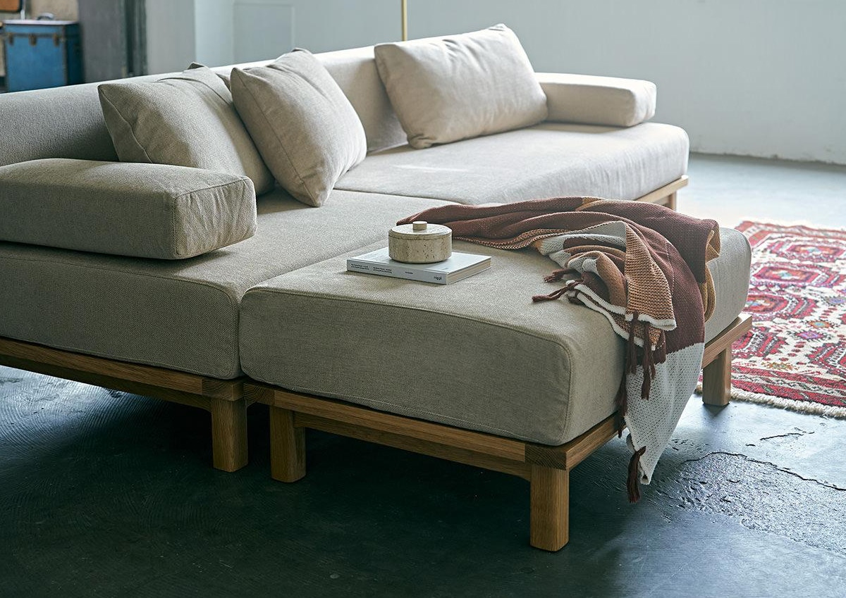 SIEVE レクトユニットソファシリーズ オットマンによる様々な使用バリエーション