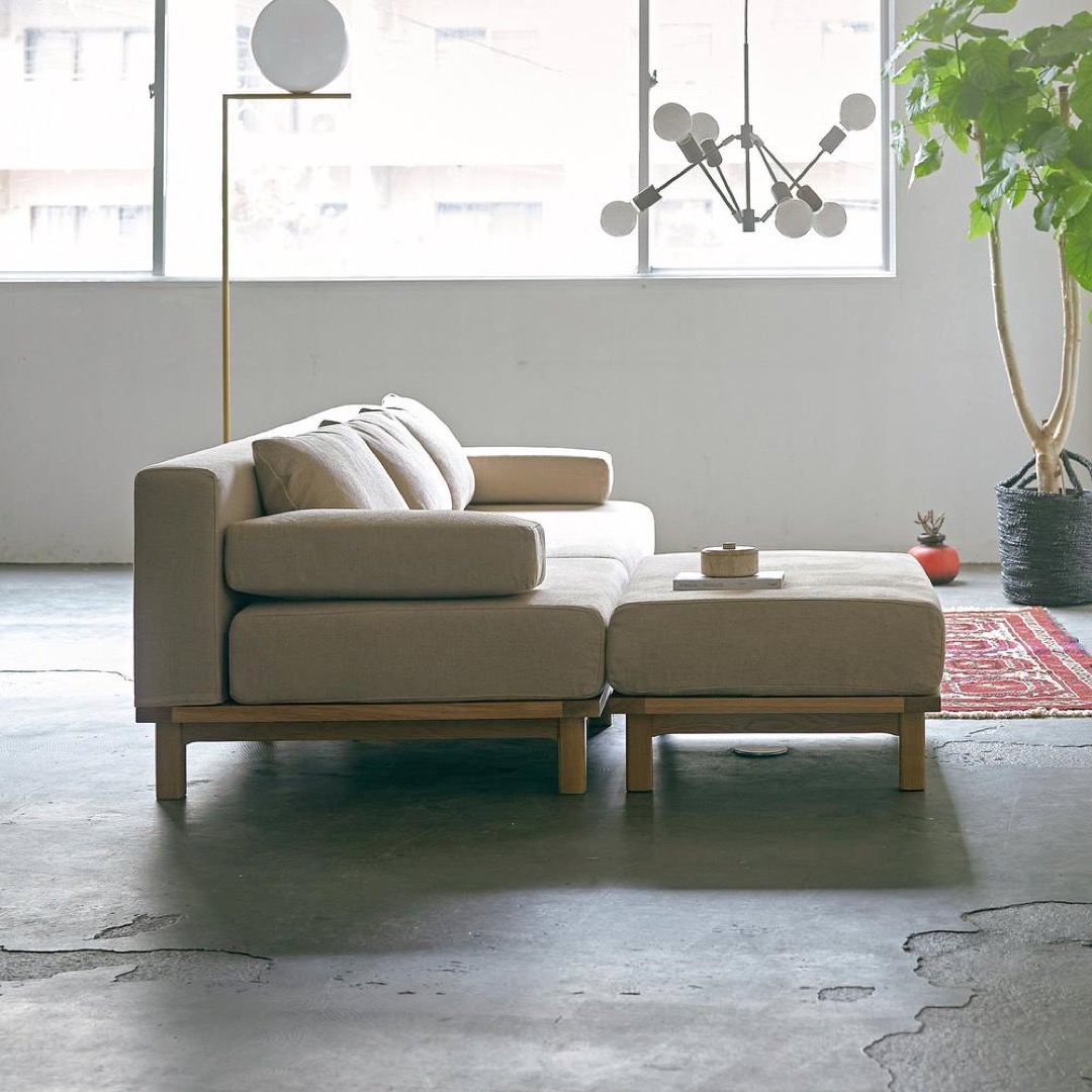 rect.unit sofa ottoman