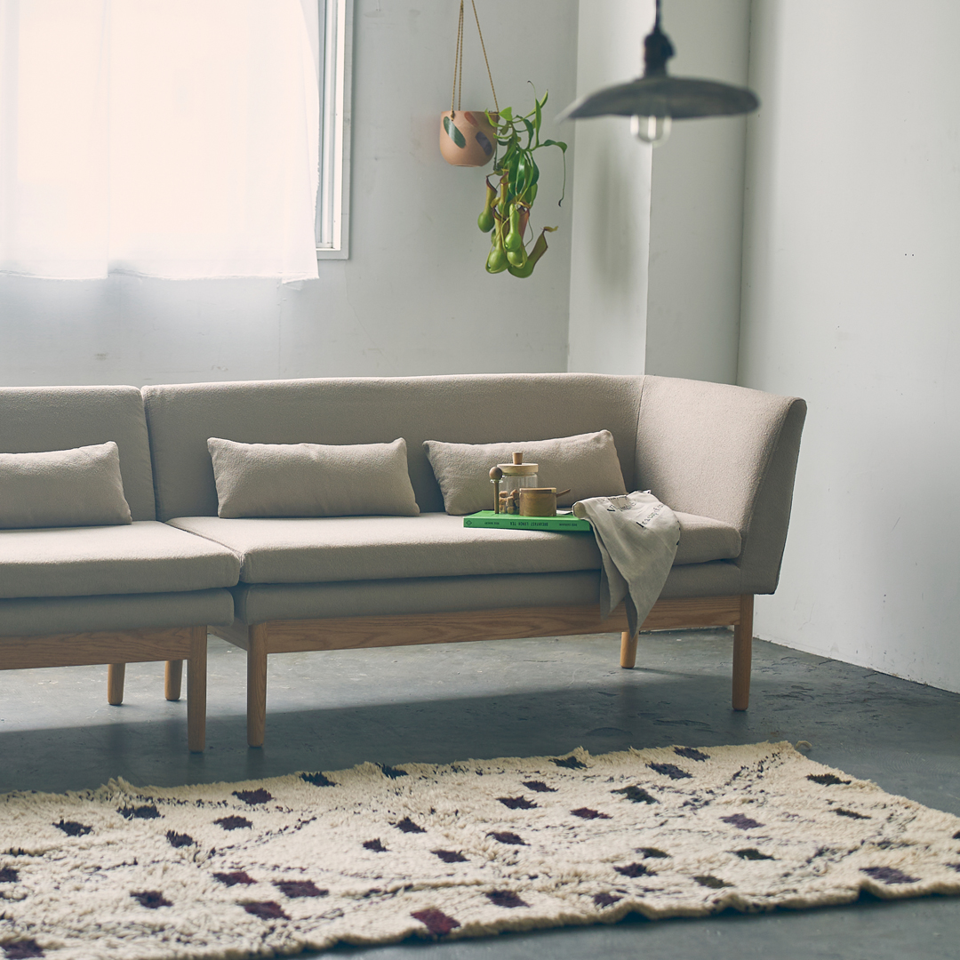round living dining sofa left arm