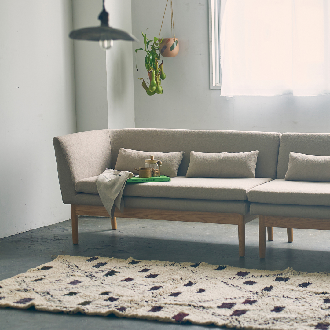 round living dining sofa right arm